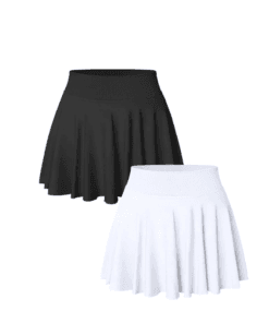 Nine Cents Women's 2-Piece Flowy Cheeky Mini Skirt Set - Stretchy Flared Skirts