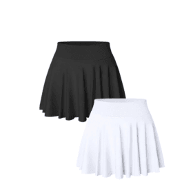 Nine Cents Women's 2-Piece Flowy Cheeky Mini Skirt Set - Stretchy Flared Skirts
